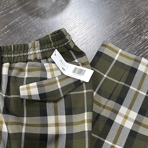 Topman Green and Black Plaid Joggers 34/32 - Picture 1 of 4
